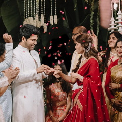 Allu Sirish And Nayanika Seal Love With Rings